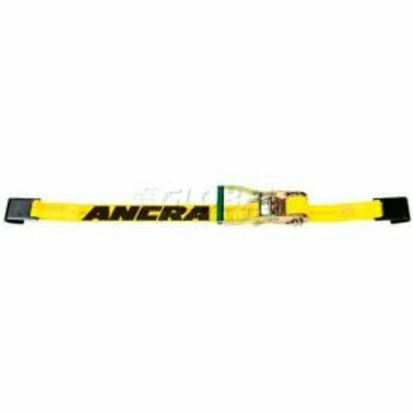 Ancra International Ancra® 2" x 27' Cargo Ratchet Strap 45982-10 with Long-Wide Ratchet & 40891-18 Flat Hooks 45982-10